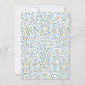 ベビーシャワーティーパーティー-男の赤ちゃんII招待状 招待状 (裏面)