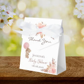 ベビーシャワーテディベアのパンパスグラス赤面フローラ フェイバーボックス