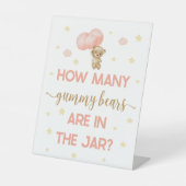 ベビーシャワーテディベアーグミベアーゲーム 台座サイン (正面)