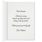 ベビーシャワーテディベアーパンプキン秋ありがとう (内側 (右))