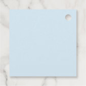 ベビーシャワーテディベアーブルースターズありがとう フェイバータグ (裏面)