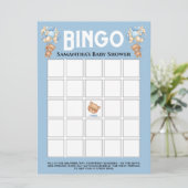ベビーシャワーテディーボーイ バブルーブルービンゴ 招待状 (スタンド正面)