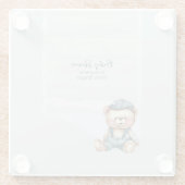 ベビーシャワーテーマ懸命ガラスコースター ガラスコースター (裏面)