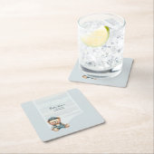 ベビーシャワーテーマ紙コースター スクエアペーパーコースター (インサイチュ)