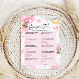 ベビーシャワートリビアゲーム