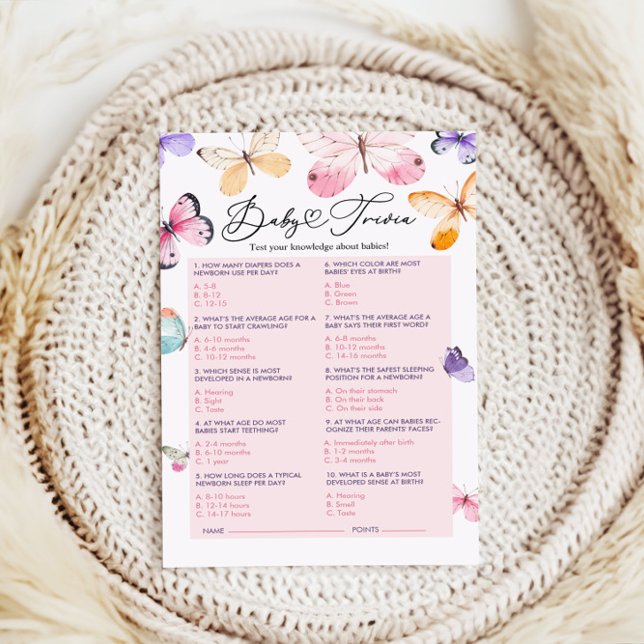 ベビーシャワートリビアゲーム (クリエイターアップロード済み)