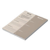 ベビーシャワートリビアパーティーゲーム – カスタム質問 ノートパッド (回転)