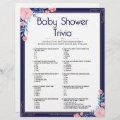 ベビーシャワートリビア[フローラフレーム] レターヘッド (正面/裏面)