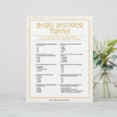 ベビーシャワートリビア[黄金の輝き] レターヘッド (スタンド正面)