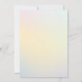 ベビーシャワードゥユニコルニオドゥカラーパステルマジコ 招待状 (裏面)