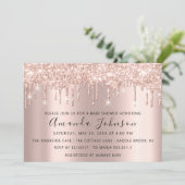 ベビーシャワードリップグリッターバラ金ゴールドスパークボーイガール 招待状 (スタンド正面)