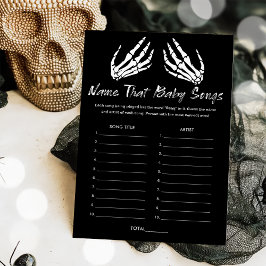 ベビーシャワーネームザットベイビーソングスゲームカード 招待状