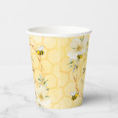 ベビーシャワーハチフローラ裏庭 紙コップ (右)
