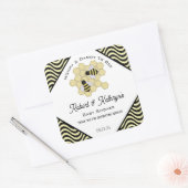 ベビーシャワーハニー パーソナライズラベル スクエアシール (封筒)