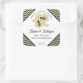 ベビーシャワーハニー パーソナライズラベル スクエアシール (バッグ)