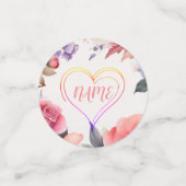 ベビーシャワーハート コンフェッティ (スモール正面)