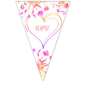 ベビーシャワーハート バンティングフラッグ (第2の旗)