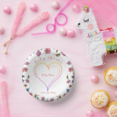 ベビーシャワーハート ペーパーボウル (パーティー)