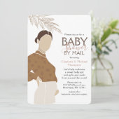 ベビーシャワーバイメールカップルのシャワーシンプルニュートラル 招待状 (スタンド正面)