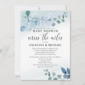 ベビーシャワーバイメールダスティユーカリ植物学 招待状 (正面)