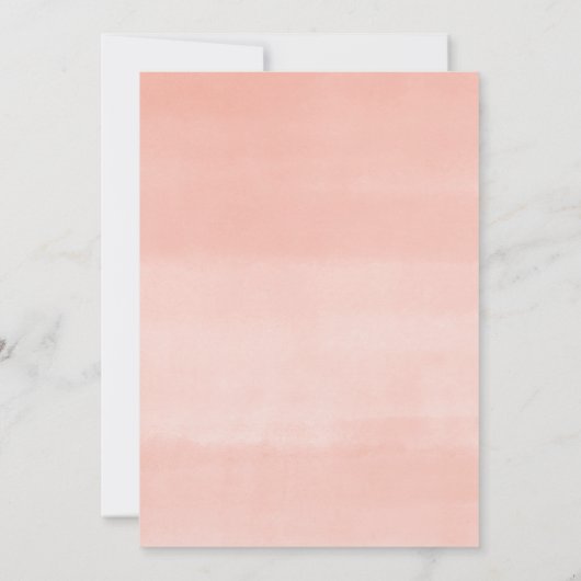 ベビーシャワーバイメール春フローラピンク緑 招待状 (裏面)