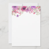 ベビーシャワーバイメール長距離散水フローラ 招待状 (裏面)