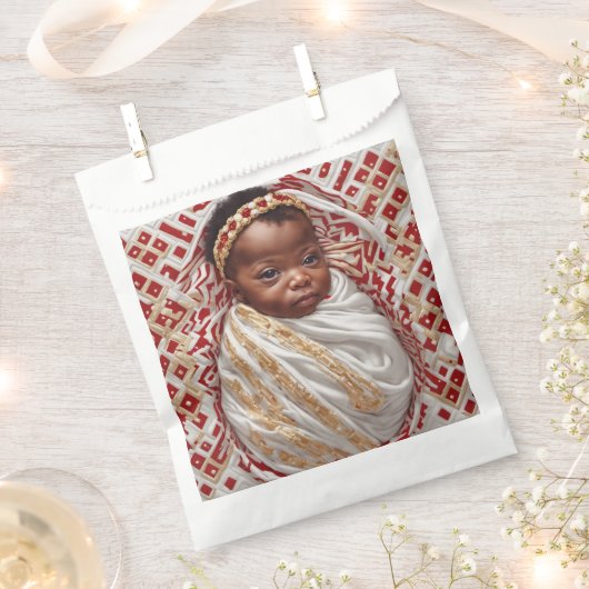 ベビーシャワーバッグ フェイバーバッグ (クリップ留めされた状態)