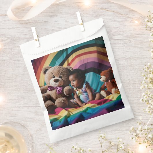 ベビーシャワーバッグ フェイバーバッグ (クリップ留めされた状態)