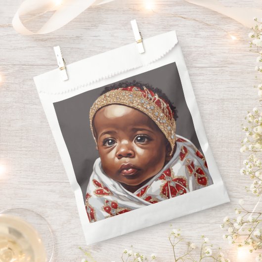 ベビーシャワーバッグ フェイバーバッグ (クリップ留めされた状態)