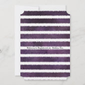 ベビーシャワーバニー　男女兼用　パープル 招待状 (裏面)