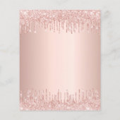 ベビーシャワーバラ金ゴールドグリッター予算 チラシ (裏面)