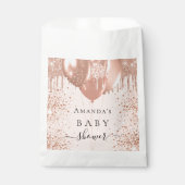 ベビーシャワーバラ金ゴールドゾウ風船 フェイバーバッグ (正面)