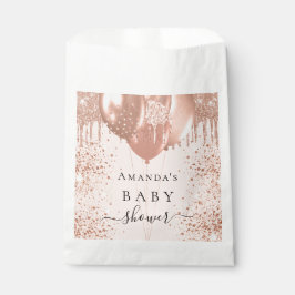 ベビーシャワーバラ金ゴールドゾウ風船 フェイバーバッグ