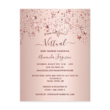 ベビーシャワーバラ金ゴールドドリップスターバーチャル