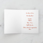 ベビーシャワーバルーン招待状 招待状 (内部)