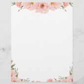 ベビーシャワーバンドル – 子育てアドバイス レターヘッド (裏面)