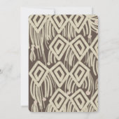 ベビーシャワーパインタリーマクラメボホ 招待状 (裏面)