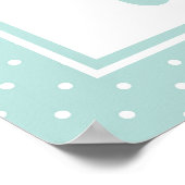 ベビーシャワーパステルグリーンウェルカム男女兼用ホテル ポスター (角)