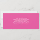 ベビーシャワーパリ航空券 招待状 (裏面)