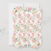 ベビーシャワーパレードでゾウをドライブ 招待状 (裏面)