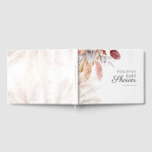 ベビーシャワーパンパスグラスタンテラコッタ ゲストブック (全面)