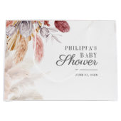 ベビーシャワーパンパスグラステラコッタ ラージペーパーバッグ (正面)