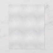 ベビーシャワーパンパスシルバーテディベア招待 (裏面)