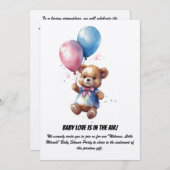 ベビーシャワーパーティの招待状 招待状 (正面/裏面)