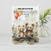 ベビーシャワーパーティの招待状 招待状 (スタンド正面)