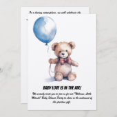 ベビーシャワーパーティの招待状 招待状 (正面/裏面)