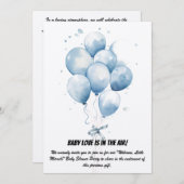 ベビーシャワーパーティの招待状 招待状 (正面/裏面)