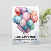 ベビーシャワーパーティの招待状 招待状 (スタンド正面)