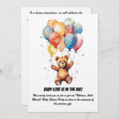 ベビーシャワーパーティの招待状 招待状 (正面/裏面)