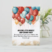 ベビーシャワーパーティの招待状 招待状 (スタンド正面)